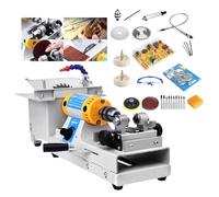 Gemstone Polishing Grinding Machine 750W, 800-10000 RPM Table Rock Saw Jewelry Lapidary Tool for Cutting, Engraving, Polishing, Drilling - Compatible with 100-110mm Saw Blades