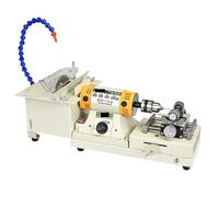 Gemstone Polishing Machine, 5 in 1 Multifunctional Desktop Polishing Machine Jade Carving Grinding Cutting Round Bead Punching for Gem, Stone, Crystal