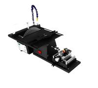 Gemstone Polishing Machine, 5 in 1 Multifunctional Desktop Polishing Machine Jade Carving Grinding Cutting Round Bead Punching for Gem, Stone, Crystal