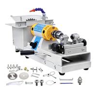 Gemstone Polishing Machine - 750W DIY Lapidary Saw for Jewelry Making, Precision Drilling for Woodworking and Crafts, 800-10000r/Min Speed