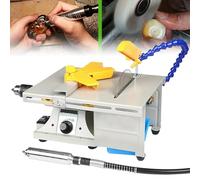 Gemstone Polishing Machine, Bench Lathe for Jewelry Making, Efficient Grinder Buffer for Rock Cutting and Polishing