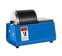 Gemstone Polishing Machine, Rubber Drum Polisher for Gold, Silver, and Jade Small Household Grinding Roller(Blu)