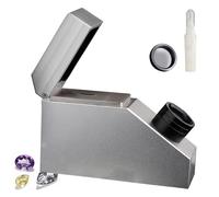 Gemstone Refractometer, Jewelry Tester Identification Tools, Gemstone Identification Tool with Built-in Led Light Source, Testing Range 1.35-1.85 Jewelry Refractometer, for Diamonds