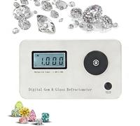 Gemstone Refractometer, Jewelry Tester with LCD Screen, 0.001 Precision for Identifying All Gemstones, for Personal and Shop Use