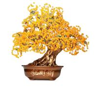 Gemstone Tree Fortune Tree Entrance Decoration Chalcedony Piece Home Living Room TV Inviting Wealth Shaking Money Money Trees