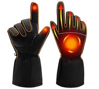 GEMSTONEGO Heated Gloves,Electric Portable Battery Winter Warm Heating Thermal Gloves for Men Women,Waterproof Windproof Touchscreen Heated Hand Warmer Gloves for Hiking Outdoor Winter Sports