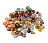 Gemstones, 1.5-2 cm, colourful tumbled stones, colourful gemstone mix, mix gemstone set for party bags, healing stones, treasure hunt and home decoration, coloured, 1 kg