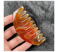 Gemstones and Crystals 8cm Natural Amethyst Rose Quartz Crystal Comb, Wide Tooth Hair Health Massage Combs Gemstone Gifts Collection QINTINYIN Home Collections(Color:H)