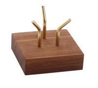 Gemstones Display Rack Handmade Wood Stand for Minerals and Rock Collections Elegant Fossils and Geode Holder Coral Pieces Holder