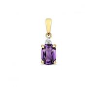 Gemstones Jewellery Gemstone Diamond & Cu Amethyst Pendant PD258A