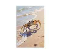 GEMTOFNMA A Crab Scuttles, Crossing The Beach Contemporary Wall Mural - Decorative Hanging Poster Art 12x18inch(30x45cm)
