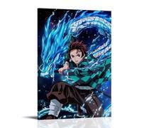 GEMTOFNMA Demon Slayer Tanjiro's Dragon Surge Contemporary Wall Mural - Decorative Hanging Poster Art 24x36inch(60x90cm)