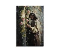 GEMTOFNMA Jesus Turns A Prison Into A Garden with A Single Touch, Setting Vines to Bloom Along Its Walls. Contemporary Wall Mural - Decorative Hanging Poster Art 24x36inch(60x90cm)