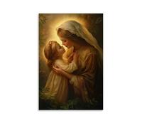 GEMTOFNMA Mary Brushes The Dust from A Lost Child’s Face And Sings Them A Lullaby Only Angels Remember. Contemporary Wall Mural - Decorative Hanging Poster Art 08x12inch(20x30cm)