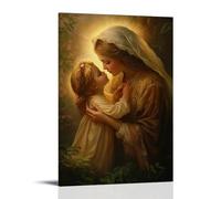GEMTOFNMA Mary Brushes The Dust from A Lost Child’s Face And Sings Them A Lullaby Only Angels Remember. Contemporary Wall Mural - Decorative Hanging Poster Art 20x30inch(50x75cm)