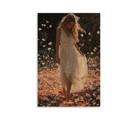 GEMTOFNMA Mary Walks Barefoot through The Ashes of War, Singing Softly, And The Ground Beneath Her Begins to Bloom. Contemporary Wall Mural - Decorative Hanging Poster Art 12x18inch(30x45cm)