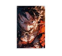 GEMTOFNMA One Piece Luffy's Blood - Fire Voyage Contemporary Wall Mural - Decorative Hanging Poster Art 16x24inch(40x60cm)