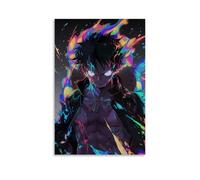 GEMTOFNMA One Piece Luffy's Colorful Burning Soul Contemporary Wall Mural - Decorative Hanging Poster Art 12x18inch(30x45cm)