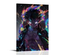 GEMTOFNMA One Piece Luffy's Colorful Burning Soul Contemporary Wall Mural - Decorative Hanging Poster Art 20x30inch(50x75cm)
