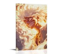 GEMTOFNMA One Piece Luffy's Fiery Nika Form Contemporary Wall Mural - Decorative Hanging Poster Art 24x36inch(60x90cm)