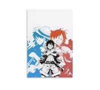 GEMTOFNMA One Piece Luffy's Three - Color Legacy Contemporary Wall Mural - Decorative Hanging Poster Art 24x36inch(60x90cm)