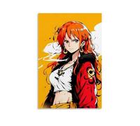 GEMTOFNMA One Piece Nami's Red - Flame Trendy Vibe Contemporary Wall Mural - Decorative Hanging Poster Art 16x24inch(40x60cm)