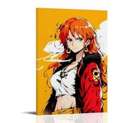 GEMTOFNMA One Piece Nami's Red - Flame Trendy Vibe Contemporary Wall Mural - Decorative Hanging Poster Art 16x24inch(40x60cm)