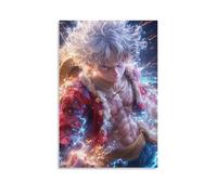 GEMTOFNMA One Piece Nika Luffy's Awakening Light Contemporary Wall Mural - Decorative Hanging Poster Art 08x12inch(20x30cm)