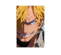 GEMTOFNMA One Piece Sanji's Fiery Sneer Contemporary Wall Mural - Decorative Hanging Poster Art 24x36inch(60x90cm)