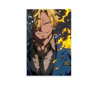 GEMTOFNMA One Piece Sanji's Fiery Will Contemporary Wall Mural - Decorative Hanging Poster Art 12x18inch(30x45cm)