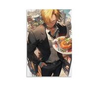 GEMTOFNMA One Piece Sanji's Meal Moment Contemporary Wall Mural - Decorative Hanging Poster Art 08x12inch(20x30cm)