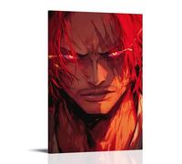GEMTOFNMA One Piece Shanks' Crimson Gaze Contemporary Wall Mural - Decorative Hanging Poster Art 08x12inch(20x30cm)