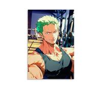 GEMTOFNMA One Piece Zoro's Fitness Moment Contemporary Wall Mural - Decorative Hanging Poster Art 16x24inch(40x60cm)