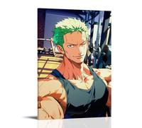 GEMTOFNMA One Piece Zoro's Fitness Moment Contemporary Wall Mural - Decorative Hanging Poster Art 20x30inch(50x75cm)