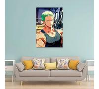 GEMTOFNMA One Piece Zoro's Fitness Moment Contemporary Wall Mural - Decorative Hanging Poster Art 24x36inch(60x90cm)