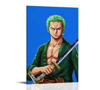 GEMTOFNMA One Piece Zoro's Green - Haired Samurai Vibe Contemporary Wall Mural - Decorative Hanging Poster Art 16x24inch(40x60cm)