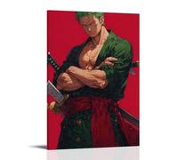 GEMTOFNMA One Piece Zoro's Scarlet Oath Contemporary Wall Mural - Decorative Hanging Poster Art 12x18inch(30x45cm)