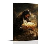 GEMTOFNMA The Bread of Life, Christ Nourishing Souls Contemporary Wall Mural - Decorative Hanging Poster Art 20x30inch(50x75cm)