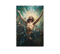 GEMTOFNMA The Resurrection, Christ Defeating Death Contemporary Wall Mural - Decorative Hanging Poster Art 16x24inch(40x60cm)