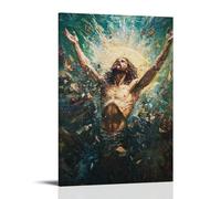 GEMTOFNMA The Resurrection, Christ Defeating Death Contemporary Wall Mural - Decorative Hanging Poster Art 20x30inch(50x75cm)