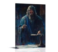 GEMTOFNMA The Righteous Judge, Jesus Administering Justice Contemporary Wall Mural - Decorative Hanging Poster Art 16x24inch(40x60cm)