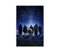 GEMTOFNMA The Shepherds Don’t Speak, for The Stars Already Said Everything Worth Saying. Contemporary Wall Mural - Decorative Hanging Poster Art 08x12inch(20x30cm)