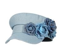 GEMVIE Women's Denim Newsboy Caps Visor Cabbie Hat Retro Beret Painter Cap for Lady Girl