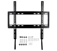 Gemx Fixed TV Wall Bracket for Most 26-65 inch TVs, Ultra Slim TV Wall Mount with VESA 200x200mm - 400x400mm for Flat Curved TVs up to 45.5kg, Fischer Anchor and Spirit Level Included