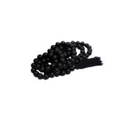 Gemz Mine Sulemani Hakik Mala Original Certified Black Hakik Rosary काली हकीक की माला 108+1 Hakik Stone 8mm Beads Mala For Men & Women