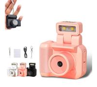 Gen.2 Mini Retro Keychain Camera, 2025 New Point-and-ShootMini camera, with LED Flash Light, 1.44 Inch Hd Portable in Screen 6 Filters, Easy to Capture The Wonderful Moment (Pink,NO card)