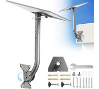 Gen 3 Mount for Starlink, 360° Adjustable Wall & Roof Mounting Kit Compatible with Starlink V3 Standard Dish for Concrete or Wood Walls, Easy Installation, Include Aluminium Gen 3 Pipe Adapter
