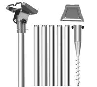 Gen 3 Pole Mount Kit for Starlink Gen3,9ft Starlink Ground Pole Mount Kit a Durable 1.5'' Diameter Pole,1.5mm Thickened Tube Wall Starlink Gen 3 Mount with Starlink Gen 3 Pipe Adapter