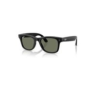 Ray-Ban Meta Gen 3 Wayfarer L - Shiny Black - Polarized Lenses | Over 8H Battery, 6-Mic Array, Slim Frame, Meta AI App - G15 Green polarized lenses with a Shiny Black frame