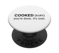 Gen Alpha Gen Z Funny Slang Definition Joke Meme Cooked PopSockets Adhesive PopGrip